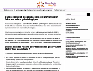 genealogieblog.com screenshot