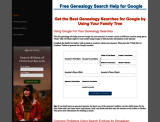 genealogy-search-help.com screenshot