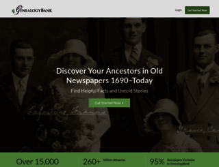 genealogybank.com screenshot
