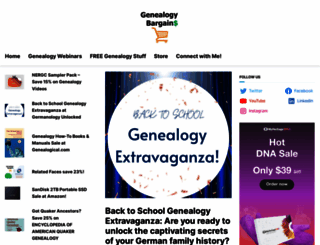 genealogybargains.com screenshot