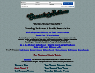 genealogybuff.com screenshot