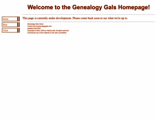 genealogygals.com screenshot