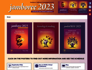 genealogyjamboree.com screenshot