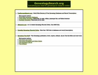 genealogysearch.org screenshot