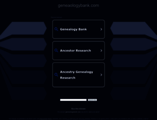 geneaologybank.com screenshot