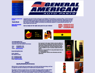 generalamericanautoparts.com screenshot