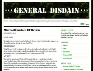 generaldisdain.wordpress.com screenshot