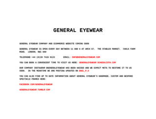 generaleyewear.com screenshot