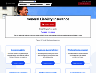 generalliabilityinsure.com screenshot