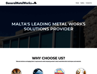 generalmetalworks.com.mt screenshot