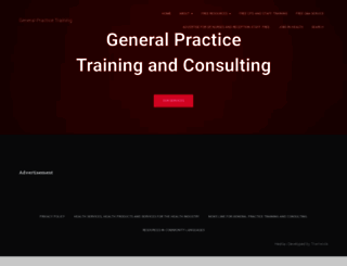 generalpracticetraining.com.au screenshot