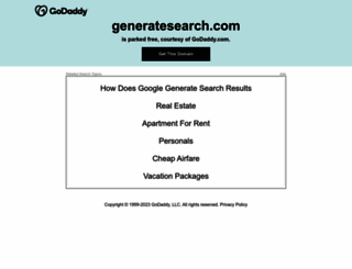 generatesearch.com screenshot