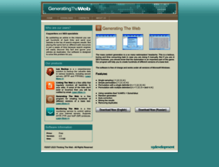 generating-the-web.com screenshot