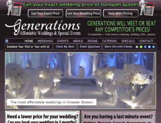 generationscatering.com screenshot