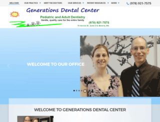generationsdentalcenter.com screenshot