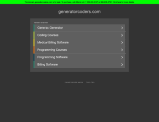 generatorcoders.com screenshot