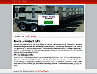 generatorfinder.com screenshot