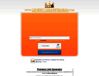 generatorlinkpremium.com screenshot