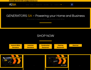 generatorssa.co.za screenshot