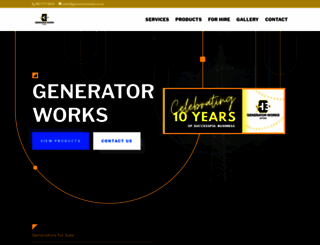 generatorworks.co.za screenshot