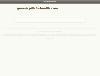 genericpillsforhealth.com screenshot