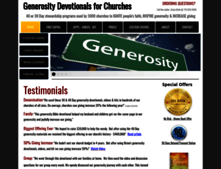 generositydevotional.com screenshot