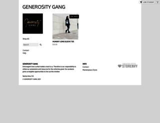 generositygang.storenvy.com screenshot