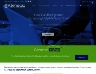 genesisbackgroundscreening.com screenshot