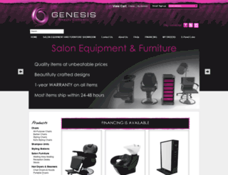 genesisbeautyco.com screenshot