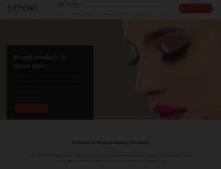 genesisbeautyproducts.com screenshot