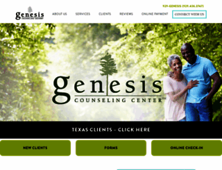 genesiscounselingcenter.com screenshot