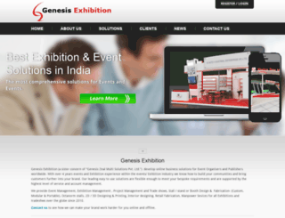 genesisexhibition.in screenshot