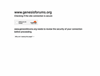 genesisforums.org screenshot