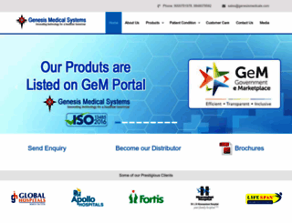 genesismedicals.com screenshot