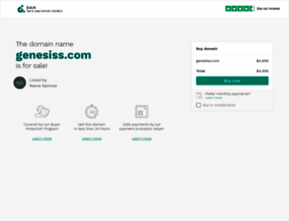 genesiss.com screenshot