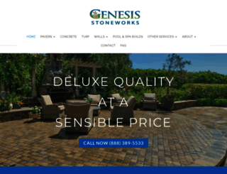 genesisstoneworks.com screenshot