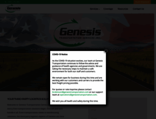 genesistransportation.com screenshot