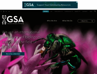 genetics-gsa.org screenshot