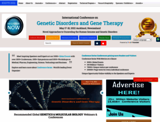 genetics.geneticconferences.com screenshot