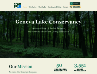 genevalakeconservancy.org screenshot