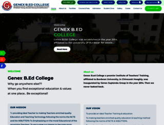 genexbedcollege.org screenshot