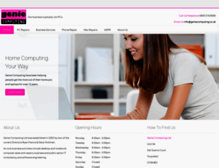 geniecomputing.co.uk screenshot