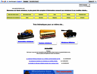 genieminiature.com screenshot