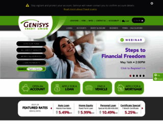 genisyscu.org screenshot