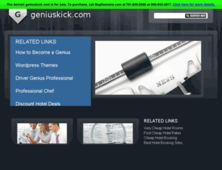 geniuskick.com screenshot