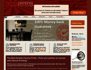 geniusprinting.com.au screenshot