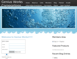 geniusworks.webs.com screenshot