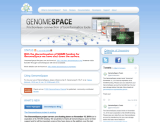 genomespace.org screenshot