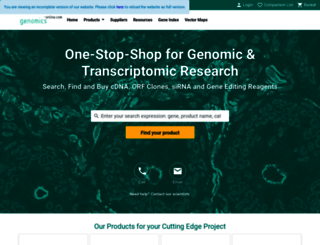 genomics-online.com screenshot
