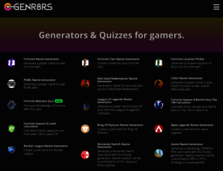 genr8rs.com screenshot